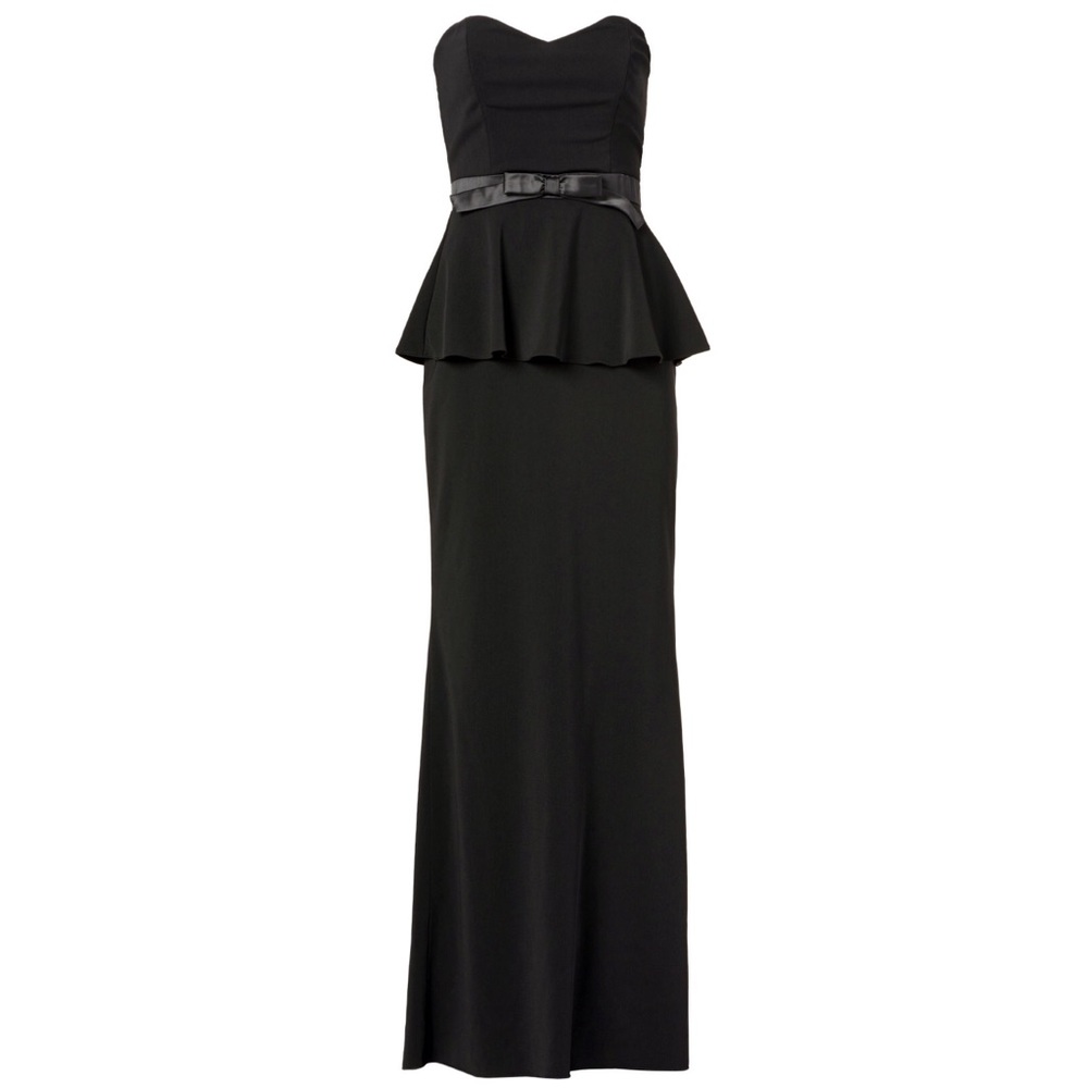 Badgley Mischka Rosalind Peplum Gown